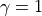 \gamma = 1